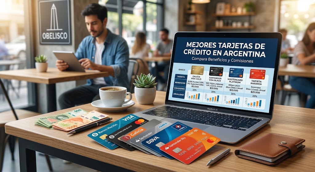 Mejores tarjetas de crédito en Argentina: compara beneficios y comisiones